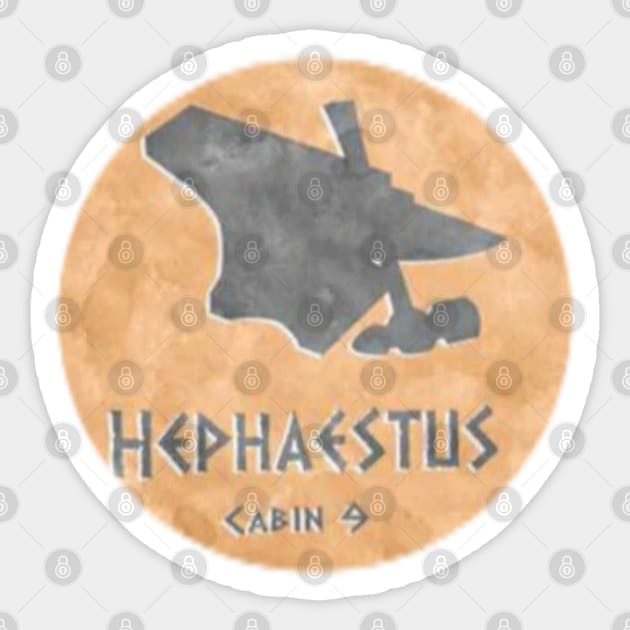 Hephaestus cabin 9 percy jackson Sticker by lunareclipse.tp